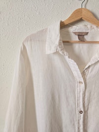 White Linen Button Up (2X)