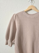 Puff Sleeve Knit Sweater Top (S)