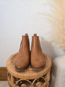 Korks Brown Ankle Booties (7.5)