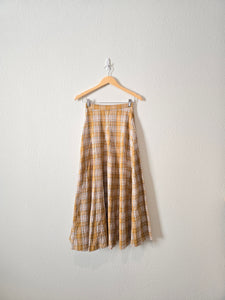 Bohme Plaid Maxi Skirt (XS)