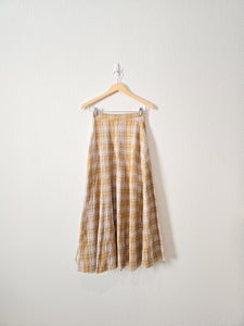 Bohme Plaid Maxi Skirt (XS)