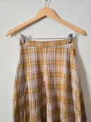 Bohme Plaid Maxi Skirt (XS)