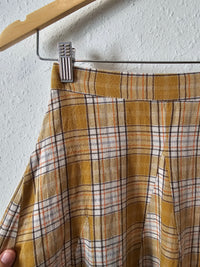 Bohme Plaid Maxi Skirt (XS)