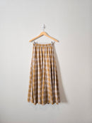 Bohme Plaid Maxi Skirt (XS)