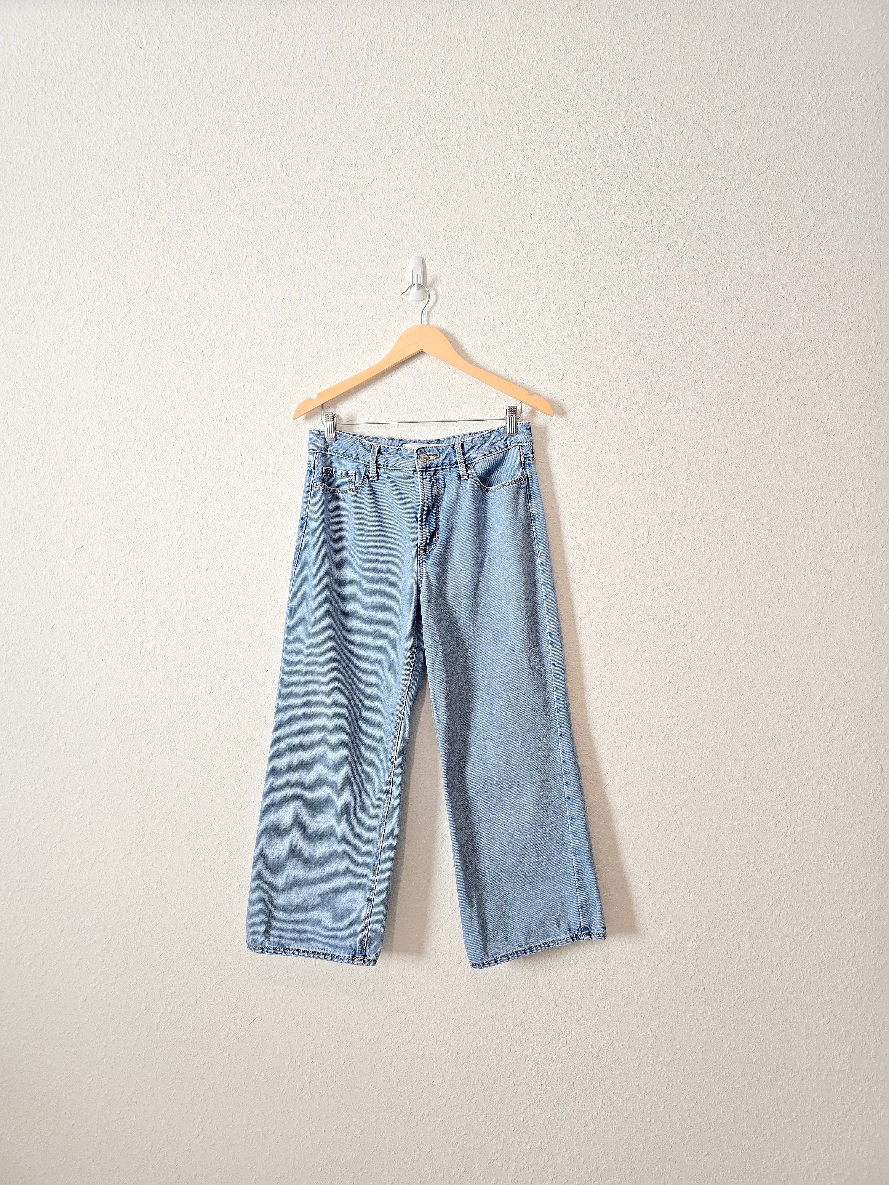 High Rise Wide Leg Crop Jeans (4P)