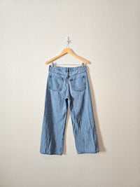 High Rise Wide Leg Crop Jeans (4P)