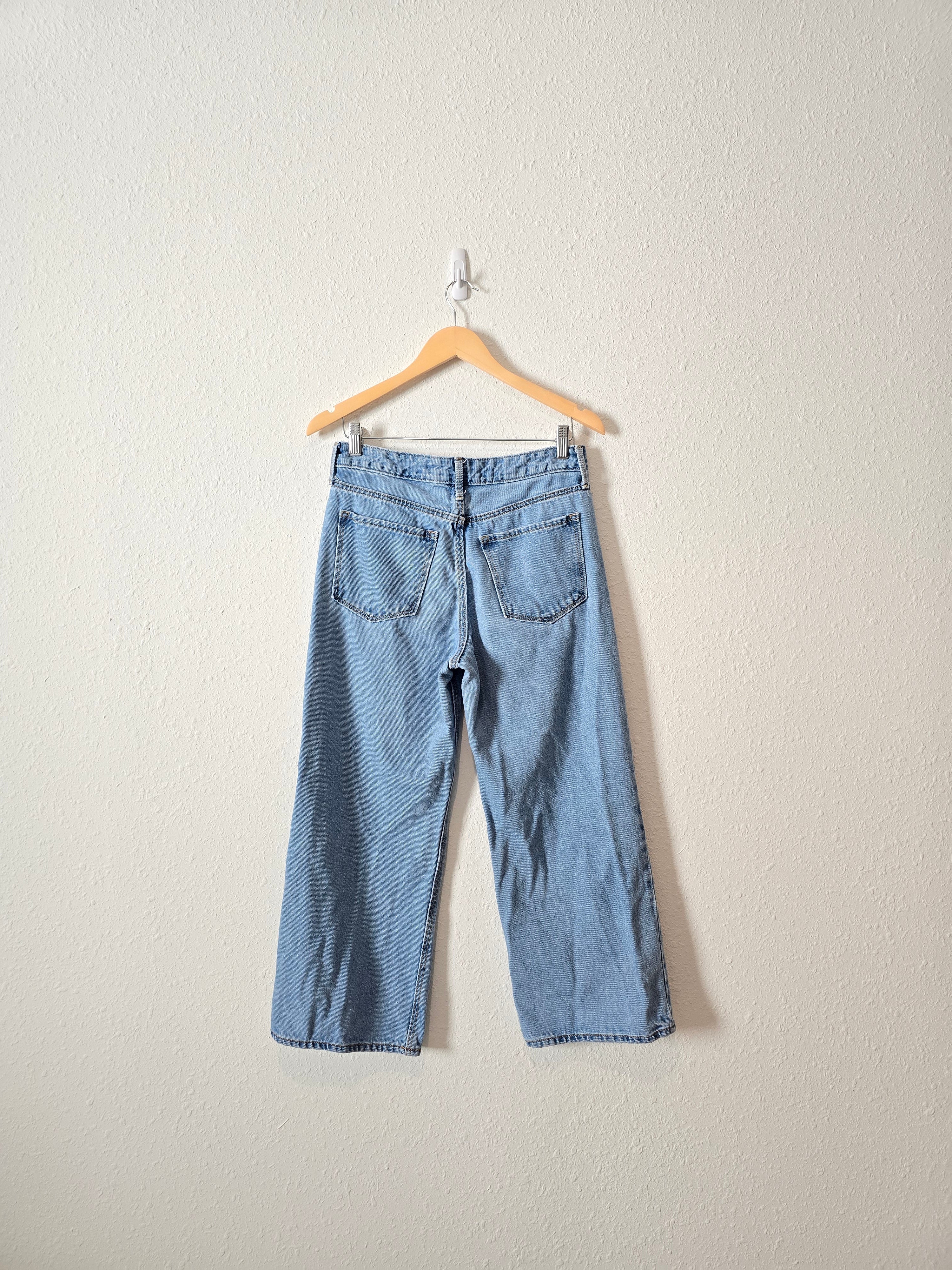 High Rise Wide Leg Crop Jeans (4P)