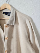 Vintage Cotton Linen Button Up (L)