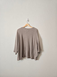 Easel Oversized Striped Tee (S)