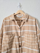 Neutral Checkered Shacket (M)