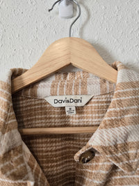 Neutral Checkered Shacket (M)