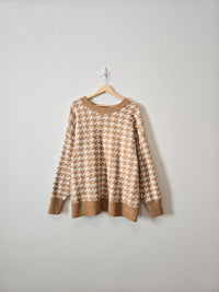 Cozy Houndstooth Sweater (2X)