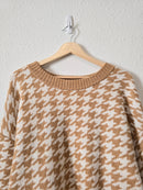 Cozy Houndstooth Sweater (2X)