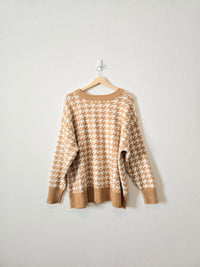 Cozy Houndstooth Sweater (2X)