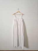 NEW White Flowy Maxi Dress (S)