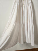 NEW White Flowy Maxi Dress (S)