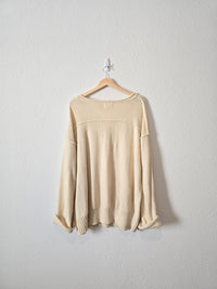 Boutique Knit Henley Sweater (3X)