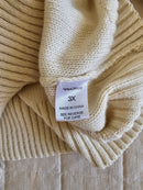 Boutique Knit Henley Sweater (3X)