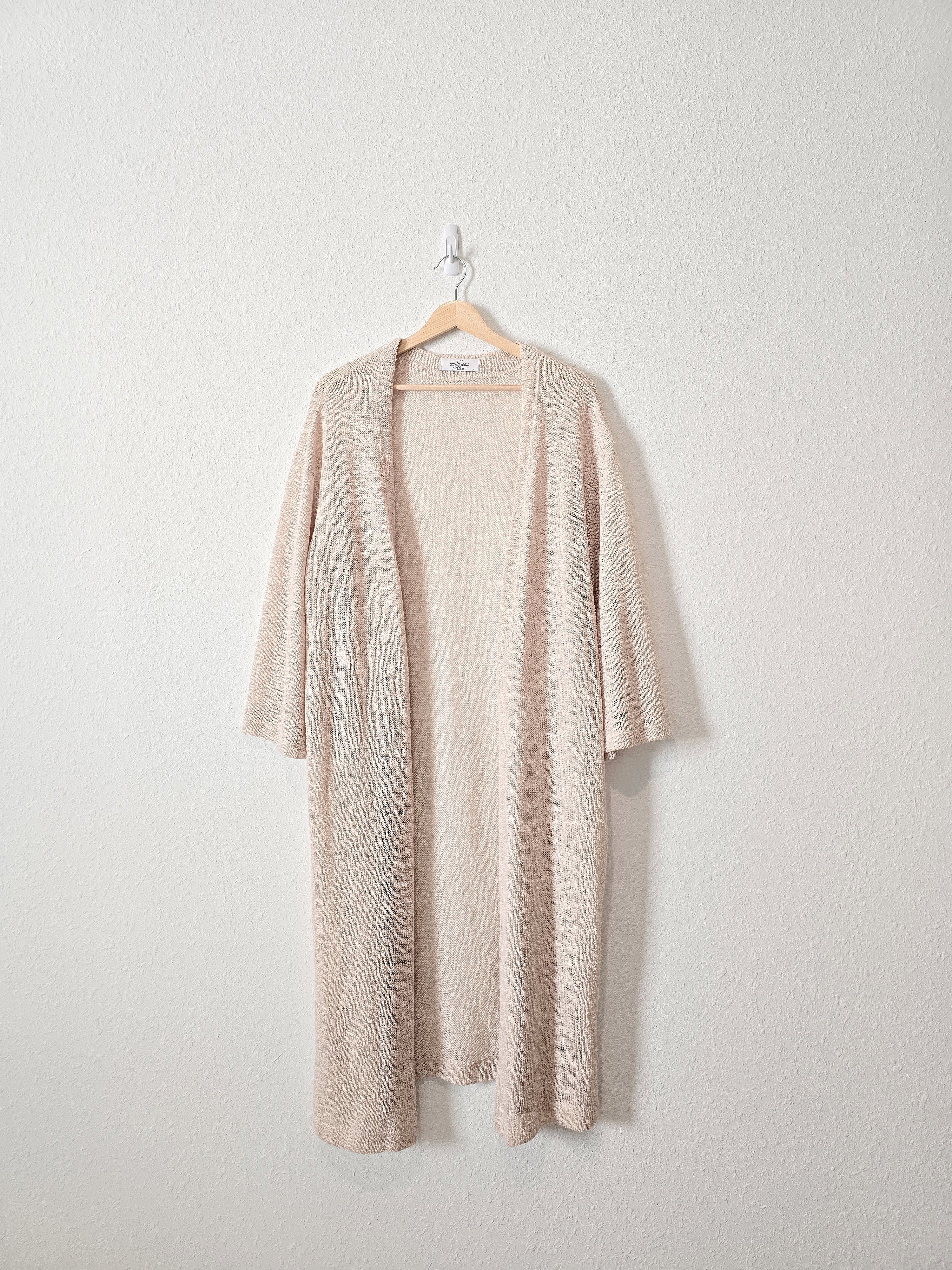 Carly Jean Long Knit Cardigan (M)