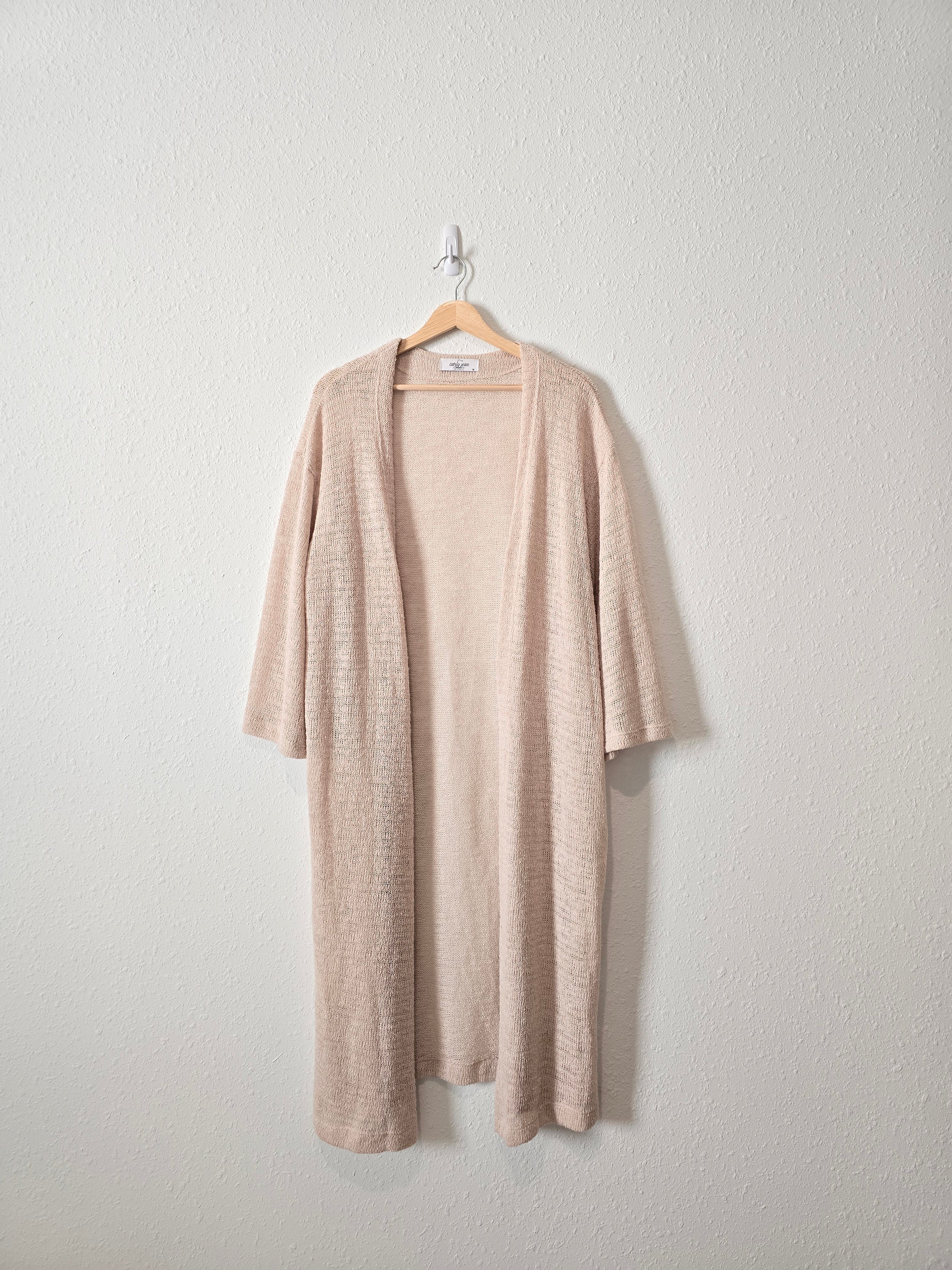 Carly Jean Long Knit Cardigan (M)