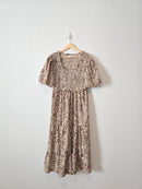 Moon River Brown Swirl Dress (L)