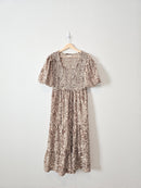 Moon River Brown Swirl Dress (L)