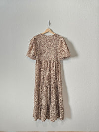 Moon River Brown Swirl Dress (L)