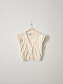 Piper & Scoot Cream Knit Sweater (S)