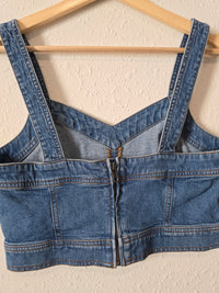 Madewell Cropped Denim Tank (2)