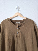 Madewell Olive Henley Tee (XL)