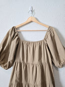 NEW Tiered Puff Sleeve Dress (L)