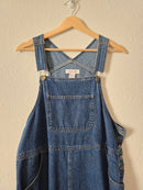 Vintage Denim Overall Midi Dress (L)