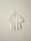 Puff Sleeve Embroidered Blouse (L)