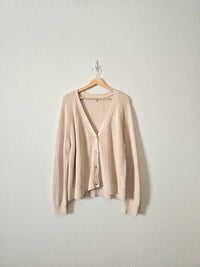 Ribbed Knit Cotton Sweater (XL)