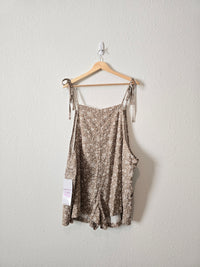 NEW Brown Floral Romper (1X)