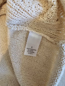 Cream Textured Knit Sweater Tank (S)