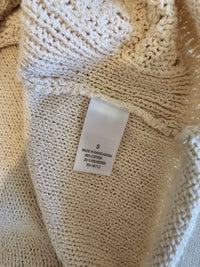 Cream Textured Knit Sweater Tank (S)