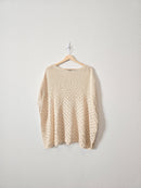 Crochet Knit Cotton Top (XL)