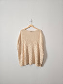 Crochet Knit Cotton Top (XL)