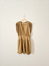 Load image into Gallery viewer, Zara Olive Linen Blend Romper (L)
