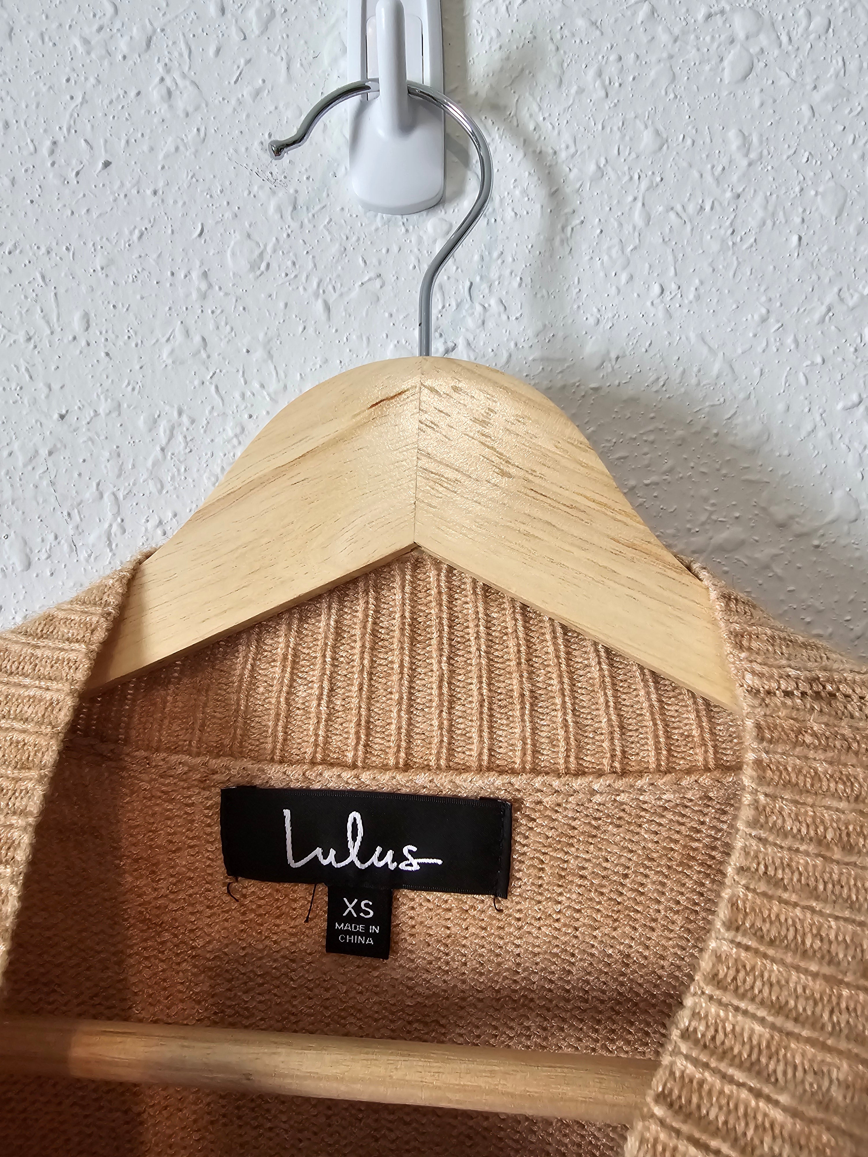 Lulus Ribbed Oversized Sweater (XS)