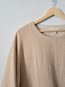 Eileen Fisher Boxy Linen Top (XXS-S)