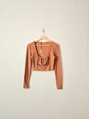 NEW Mable Burnt Orange Crop Top (M)