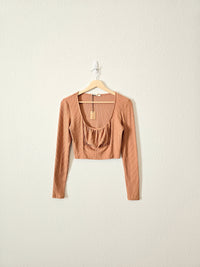 NEW Mable Burnt Orange Crop Top (M)