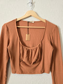 NEW Mable Burnt Orange Crop Top (M)