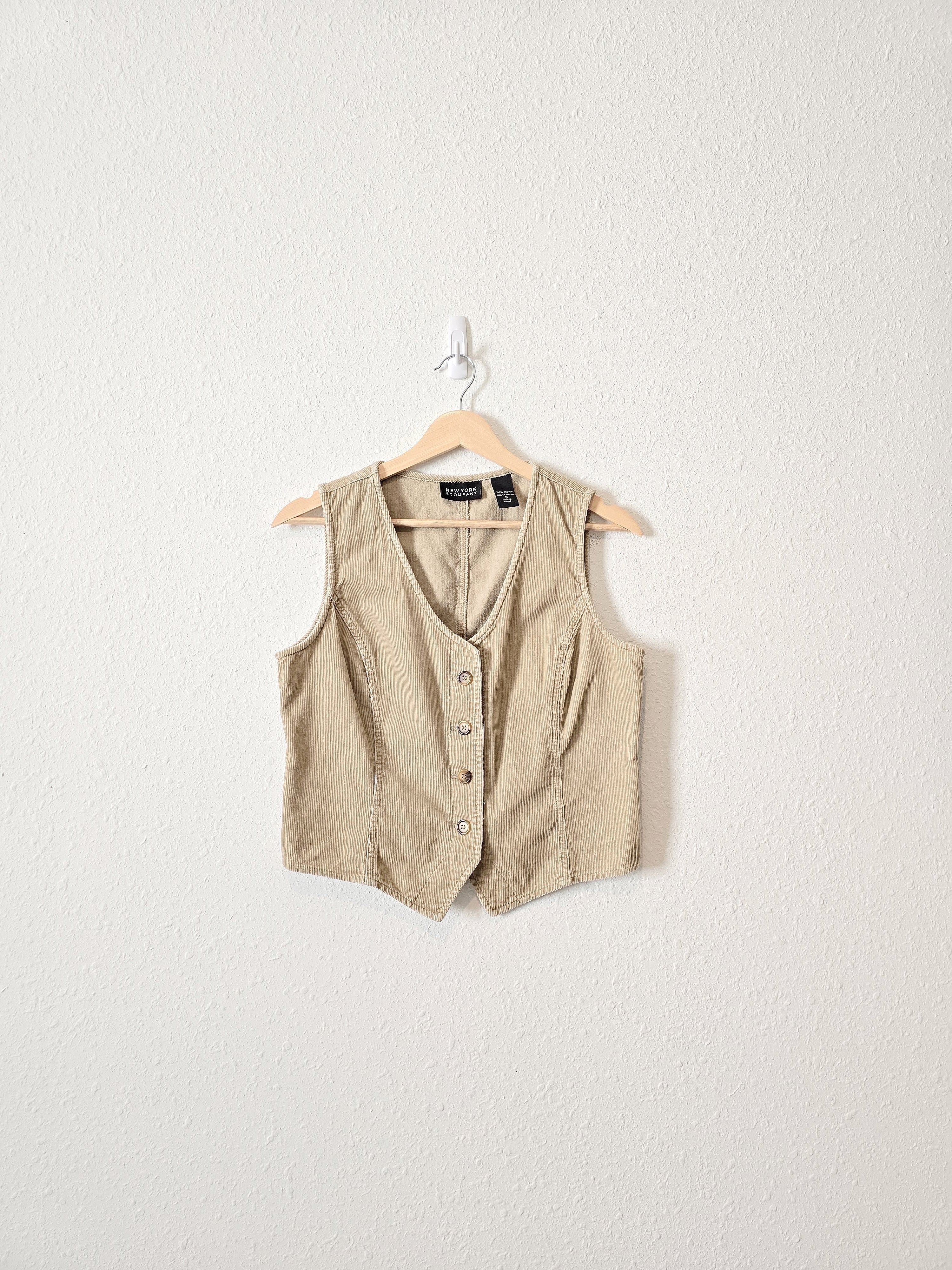 Vintage Cord Button Up Vest (S)