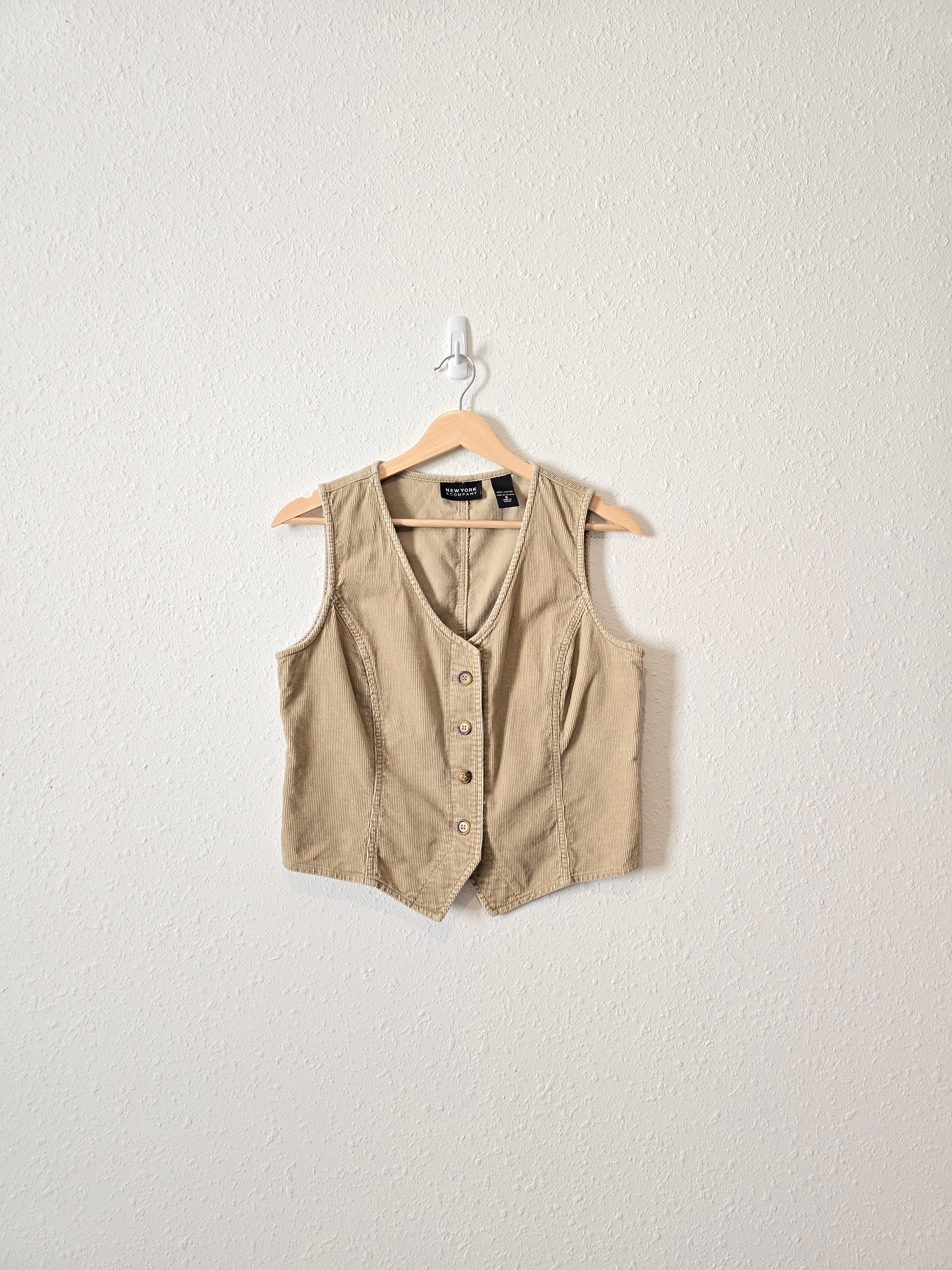 Vintage Cord Button Up Vest (S)