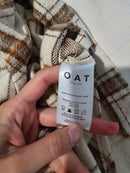 Oat Plaid Button Up Shacket (S)