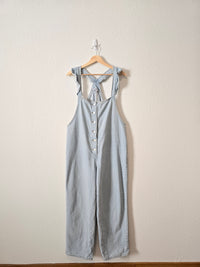 Polagram Ruffle Denim Jumpsuit (L)