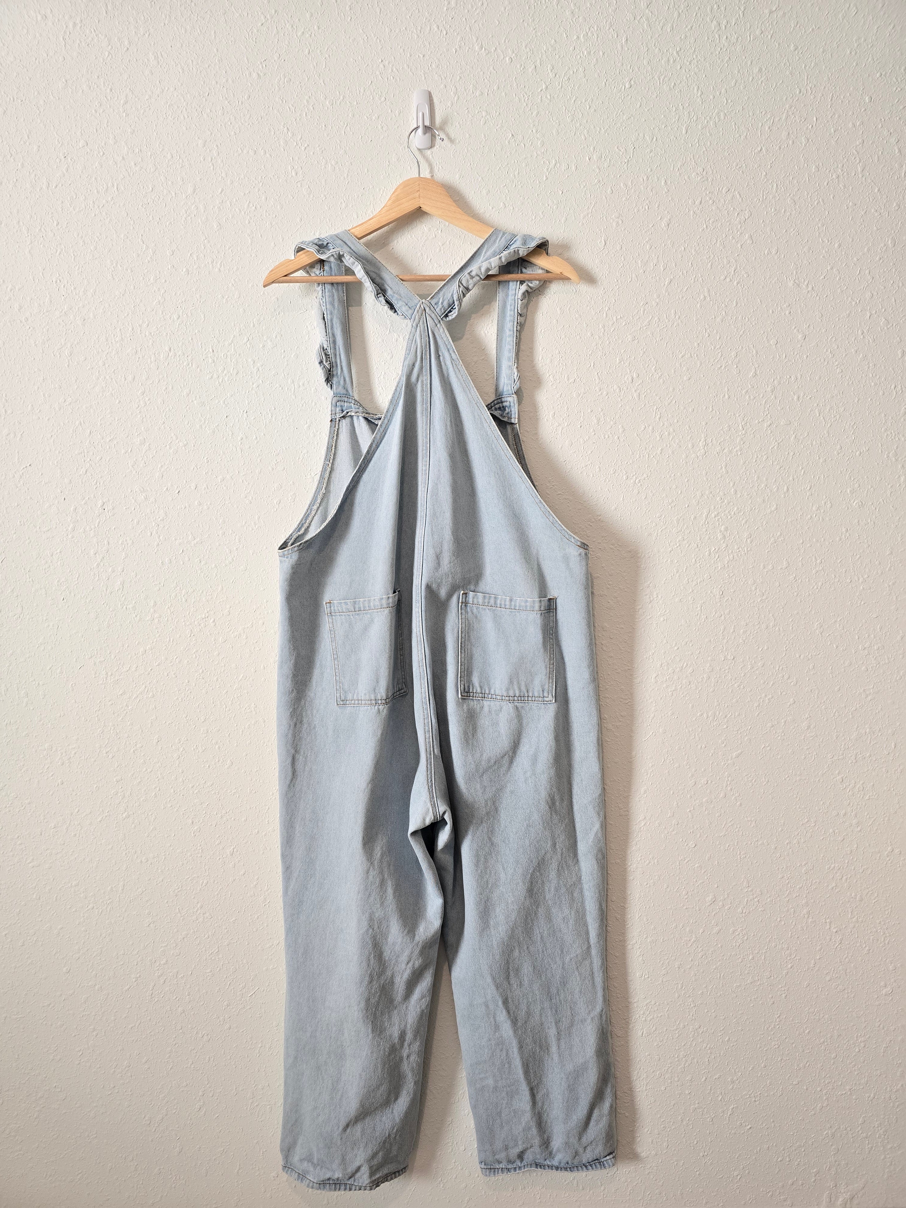 Polagram Ruffle Denim Jumpsuit (L)